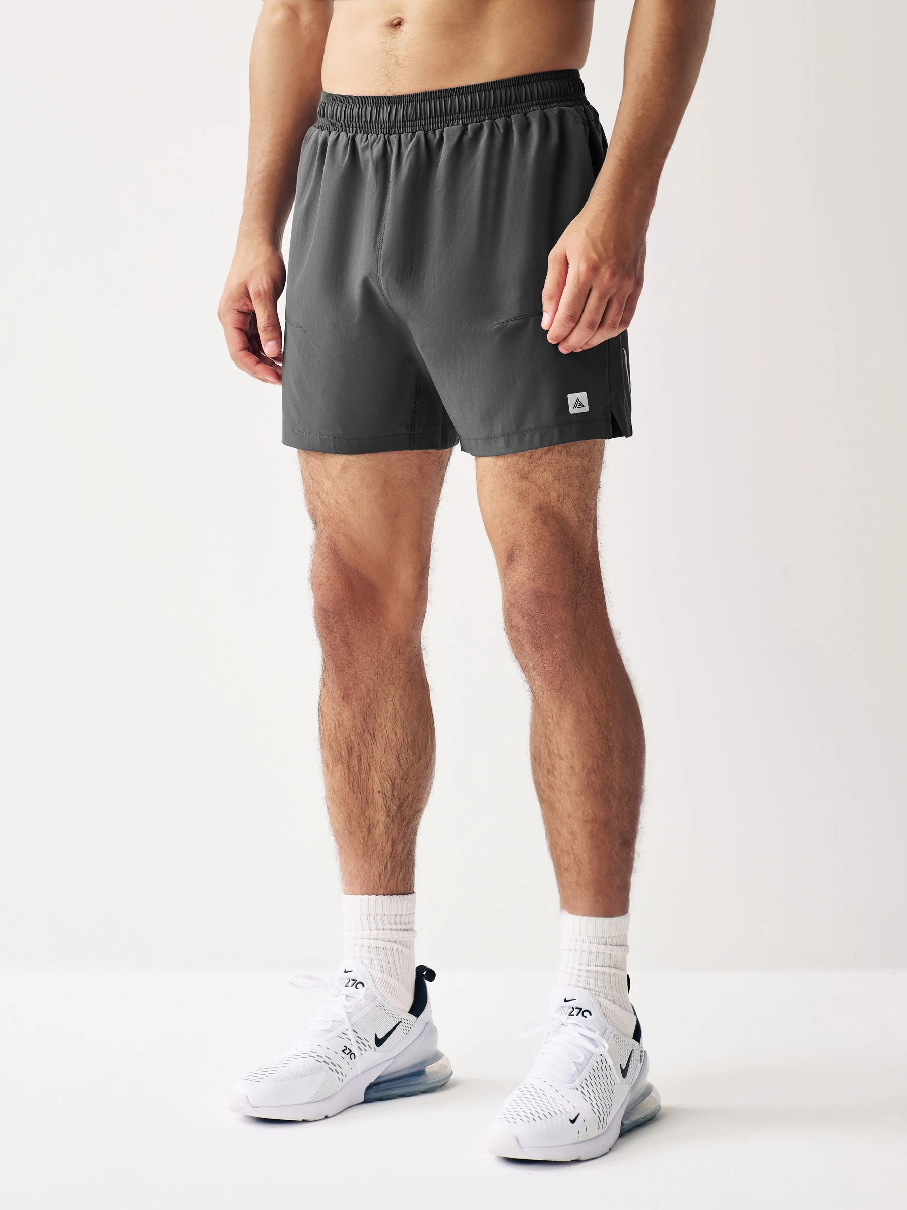 Leisteen grijs - 5 inch - Active sportschoolshort