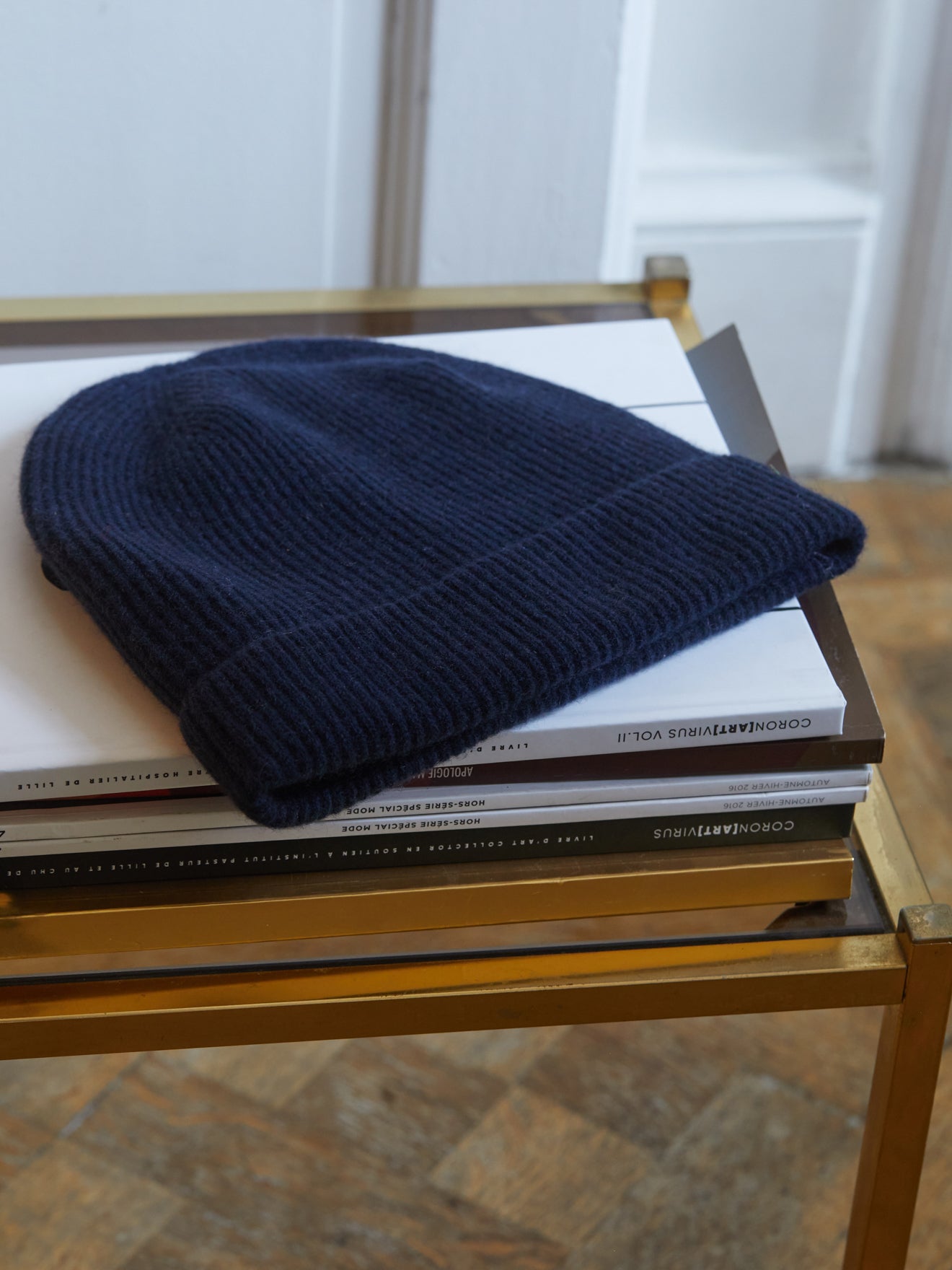 Bonnet maille côtelée - Collection Cachemire