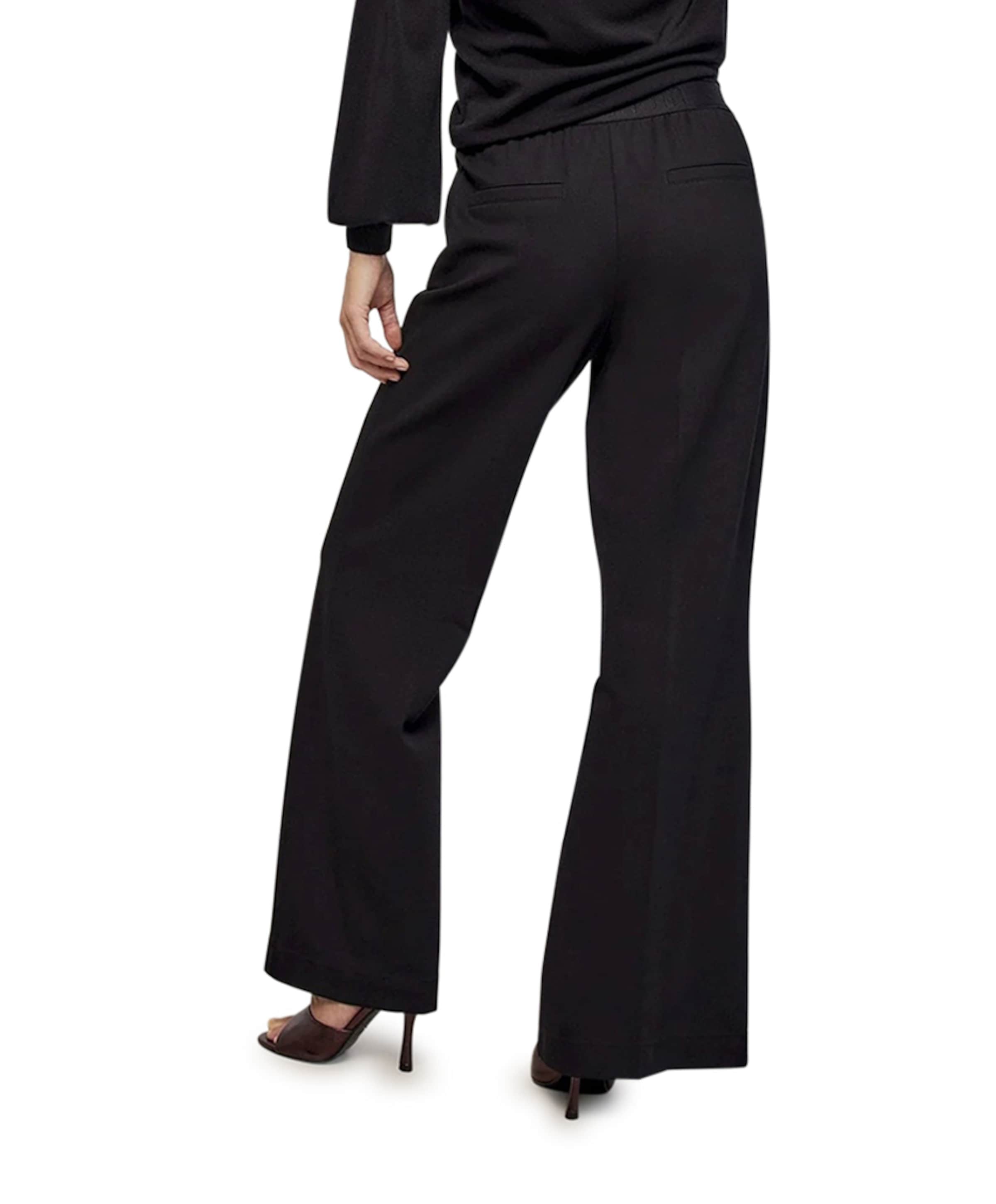 Summum Woman Trousers boot cut punto milano (4s2197) zwart