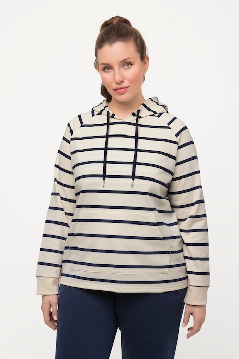 Loungewear-Hoodie, kuschelweich, Ringel, Langarm