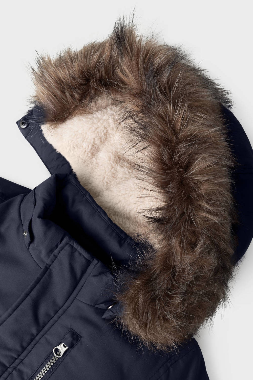NAME IT gewatteerde winterjas NMMMASTER donkerblauw