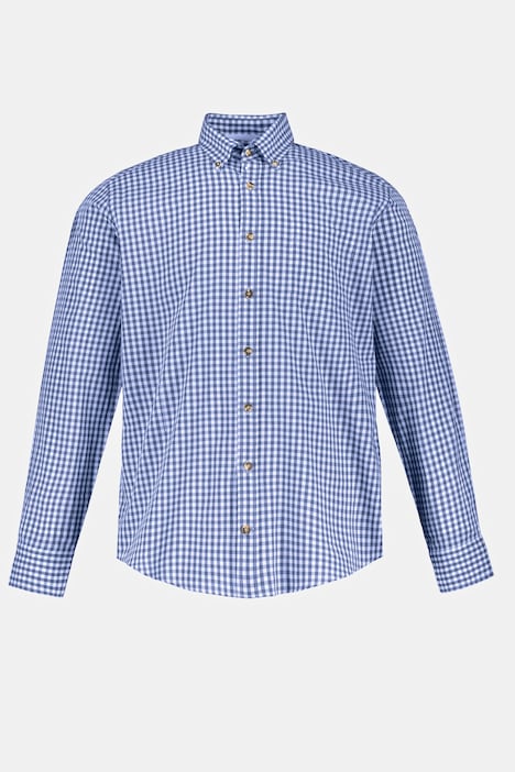 Karohemd, Trachten, Langarm, Buttondown-Kragen, Modern Fit, bis 8 XL