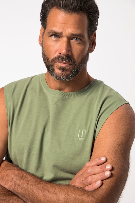 Tanktop, Basic-Qualität, Melange-Jersey, bis 8 XL