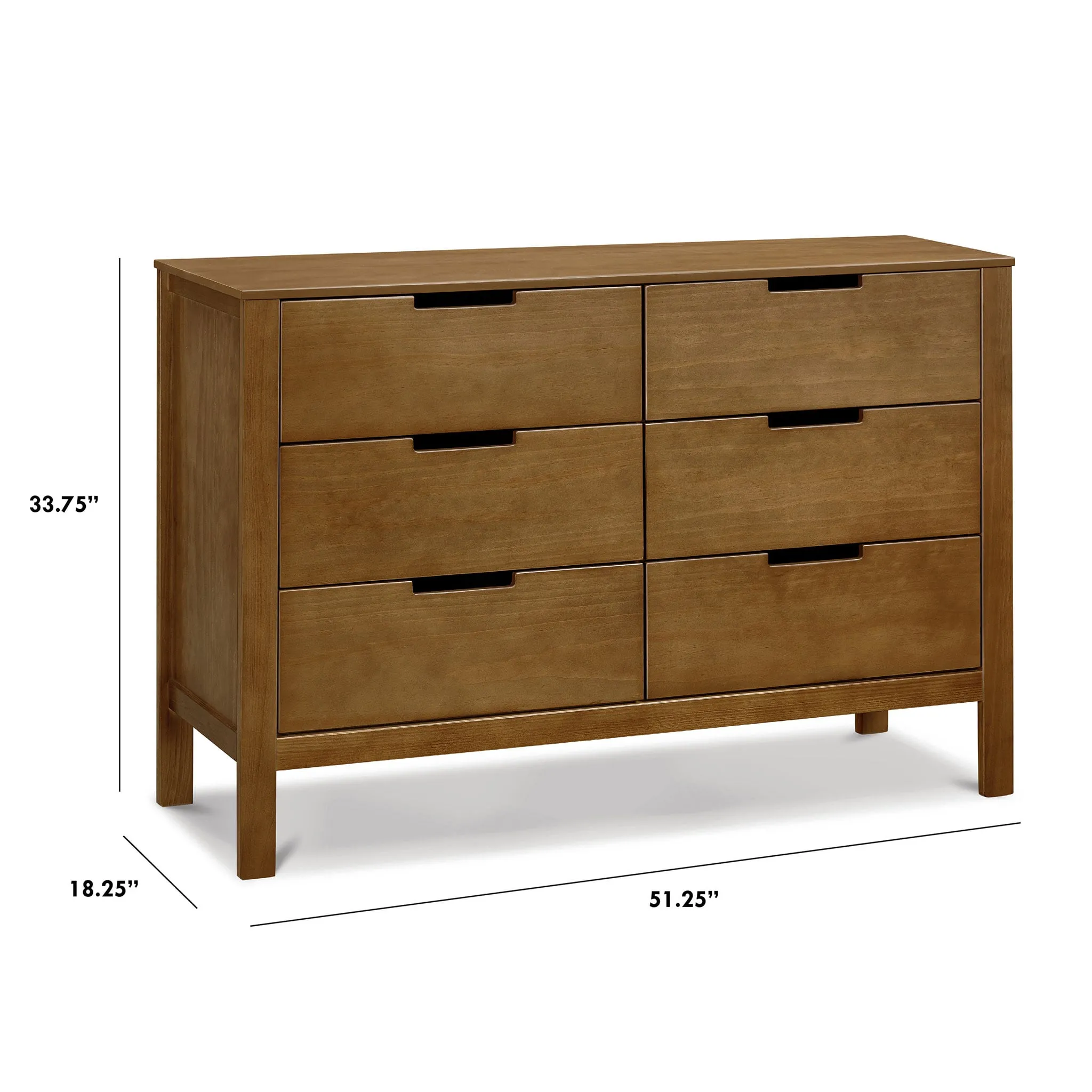 DaVinci Bureau 6 Tiroirs Colby - Noyer
