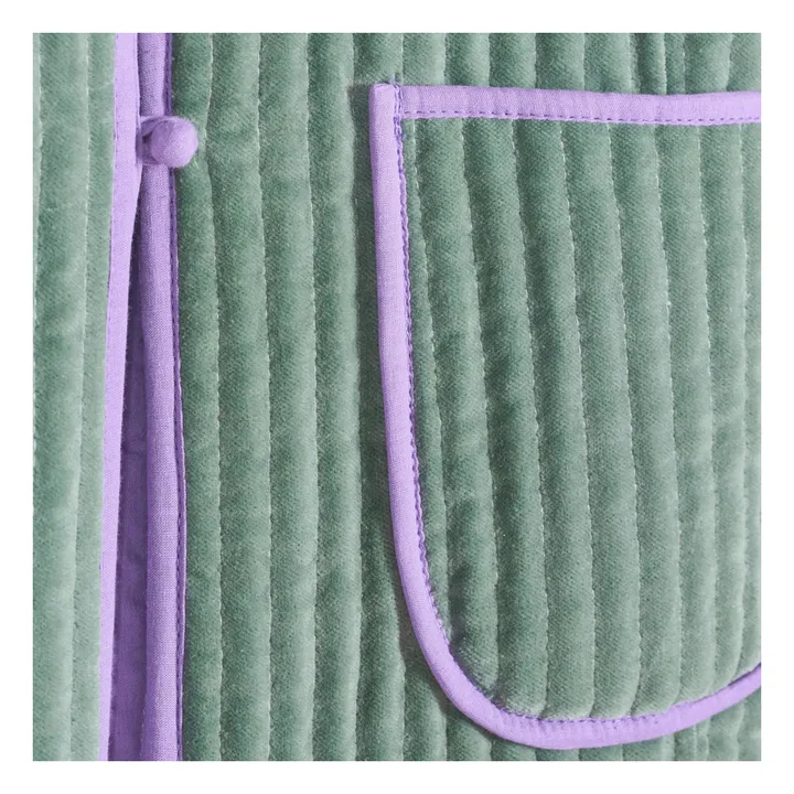 Maria de la Orden Veste Matelassée Fittonia | Bleu Vert