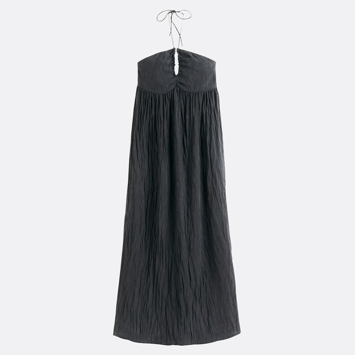 COLEÇÕES LA REDOUTE<br>Vestido longo sem alças, para amarrar no pescoço