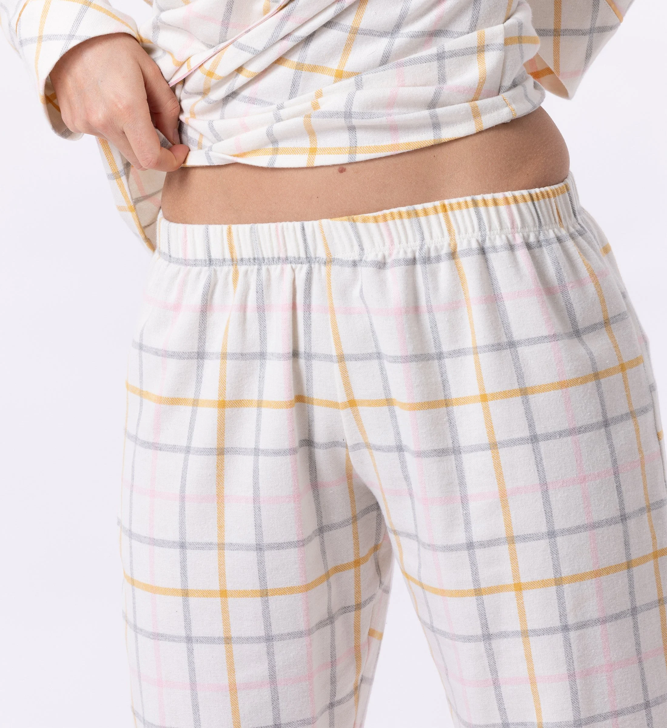 Pyjama boutonné en chaîne et trame | Multicolore