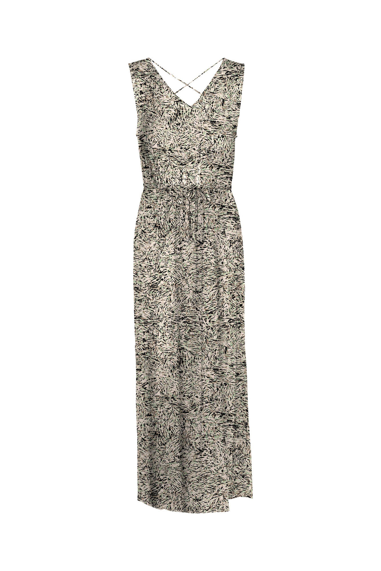 Vestido longo sem mangas - Cinza