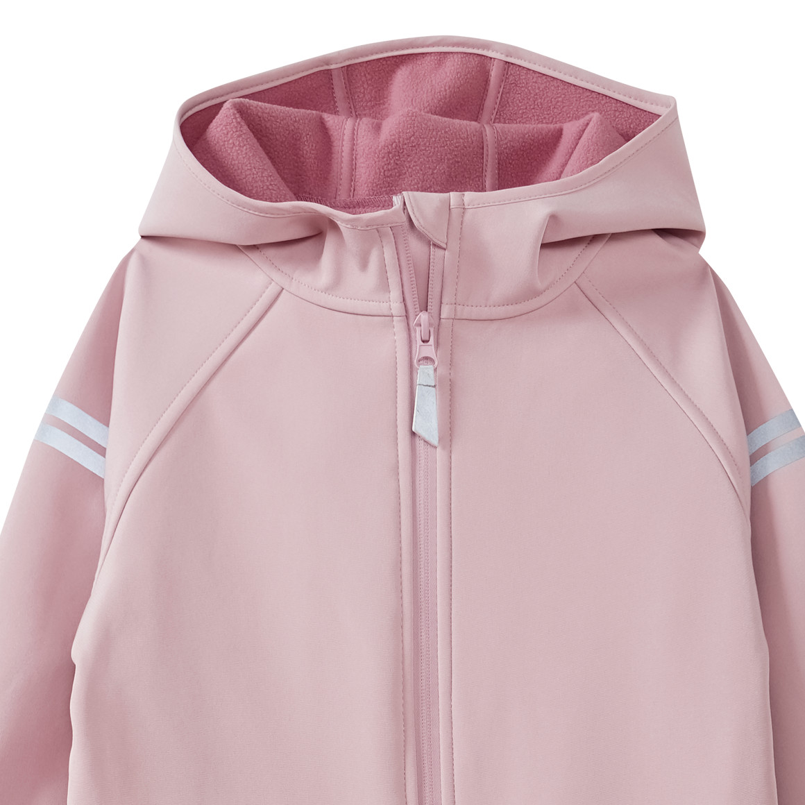 Topolino Mädchen Softshelloverall mit Kapuze rosa / altrosa