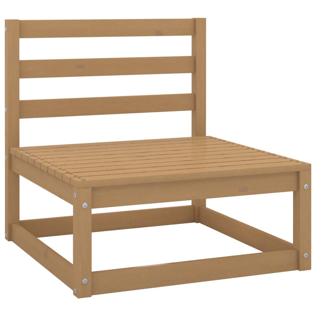 Salon de jardin meuble d'extérieur ensemble de mobilier 8 pièces avec coussins bois de pin massif