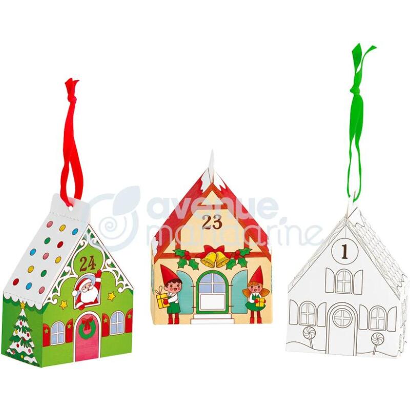 Graffy Christmas, Calendrier de l'avent à colorier - Vert