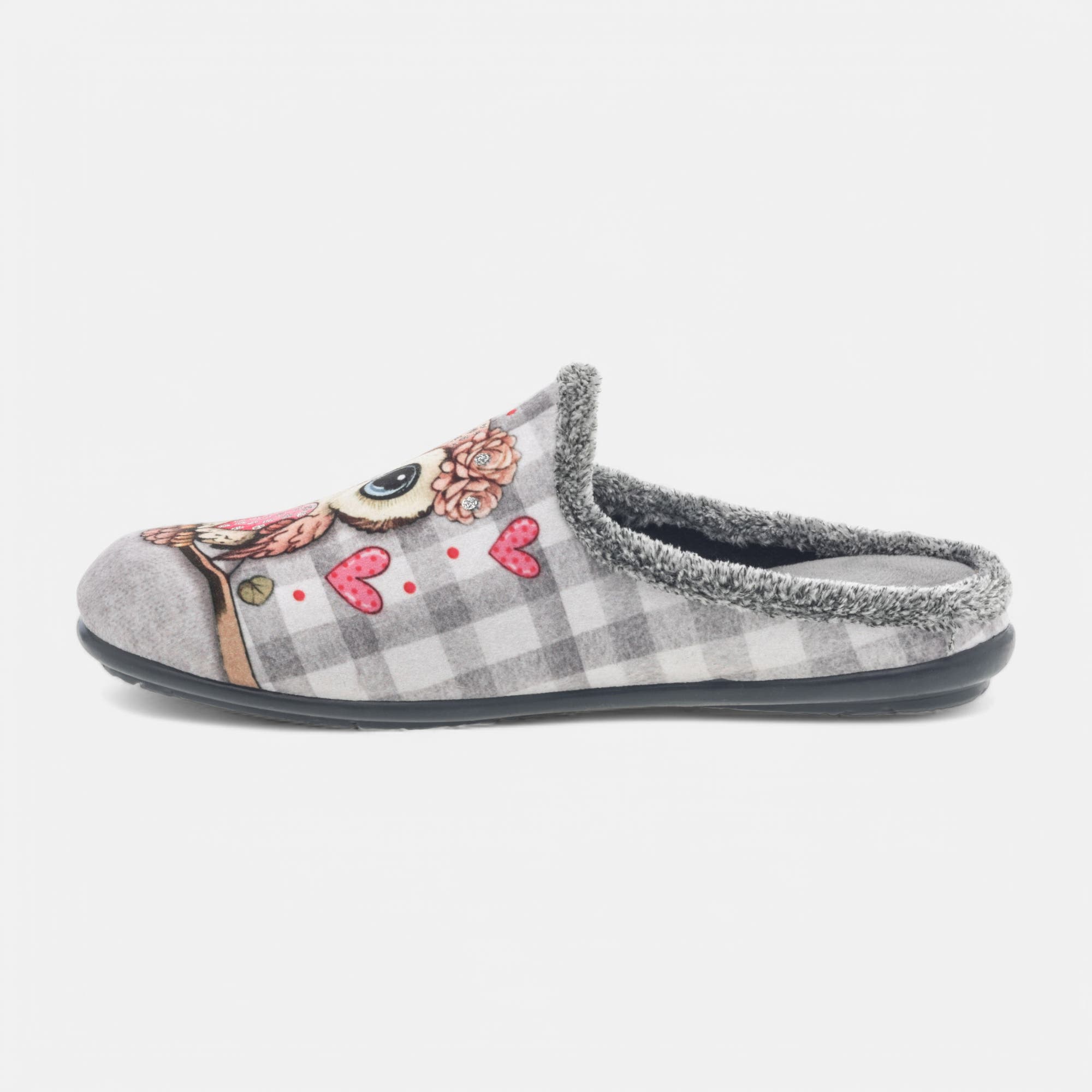 Pantoufles mules Femme gris