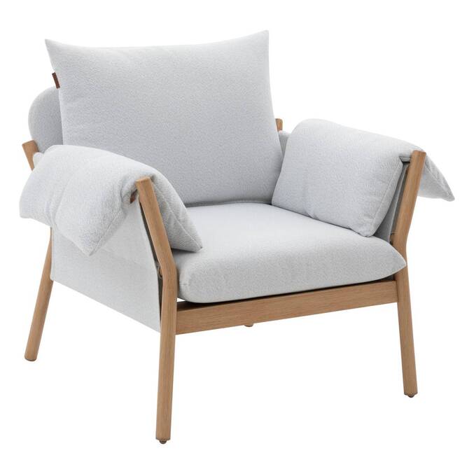 Fauteuil de salon de jardin ODEMILIA Gris