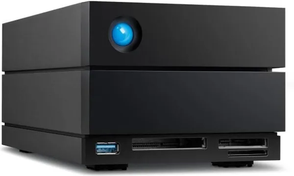 LaCie 2big Dock STLG40000400 - Harddisk-array - 40 TB - 2 bays (SATA-600) - HDD 20 TB x 2 - Thunderbolt 4, USB 3.2 Gen 2 (ekstern) - med 5 års Rescue Data Recovery Service Plan
