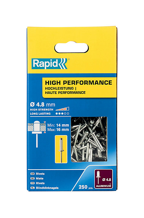 Rivets Haute performance Rapid Ø4.8 x 20 mm