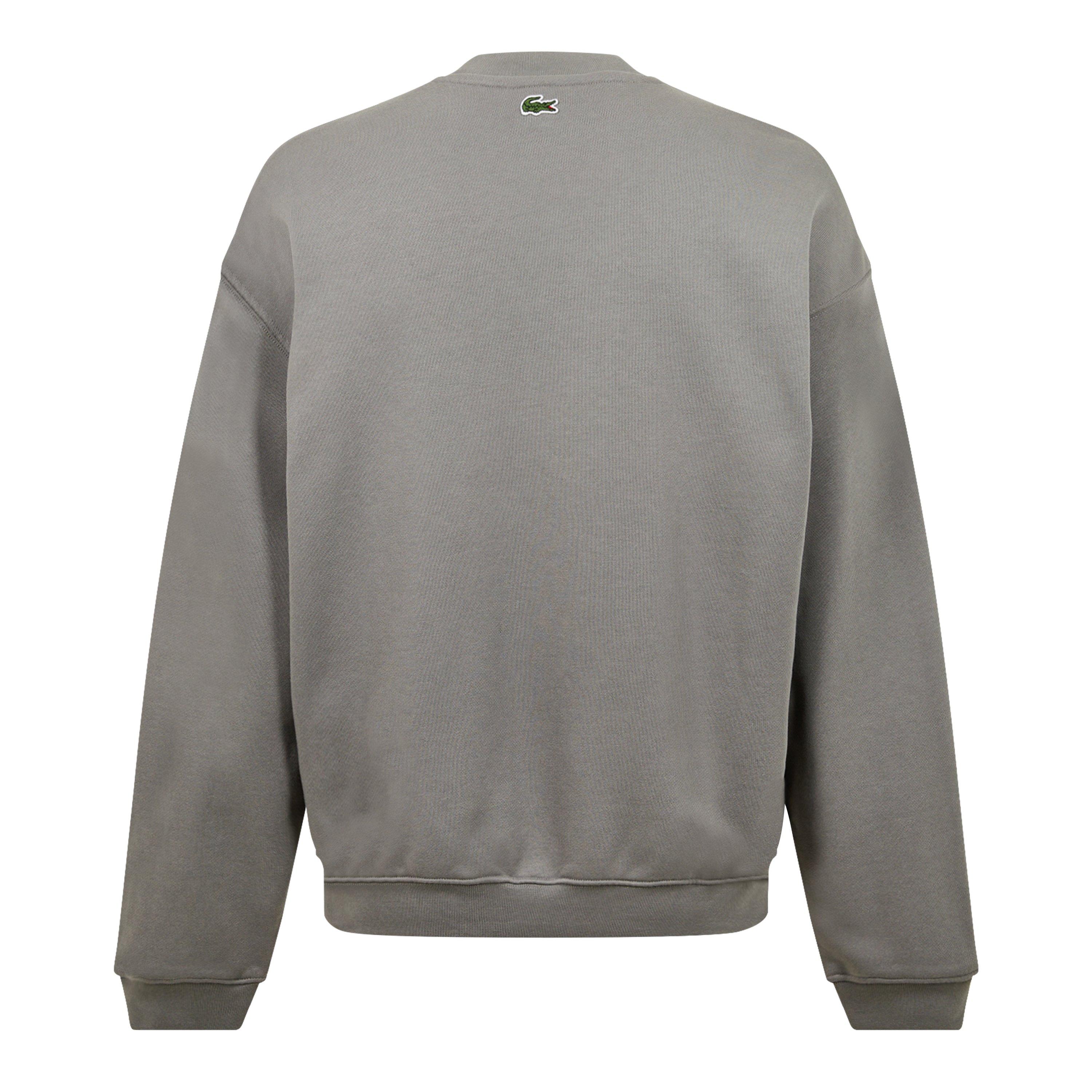 Lacoste Oversized Embroidered Cotton Sweatshirt