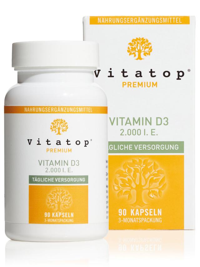 VITAMIN D3 mit 2.000 I. E., 3-Monatsvorrat