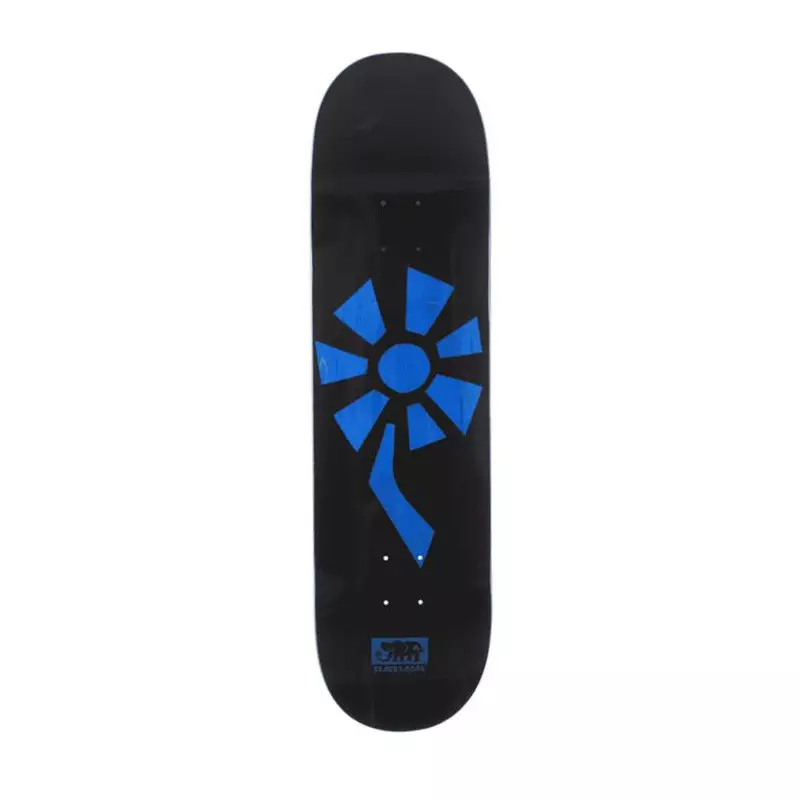 Plateau skate BLACK LABEL Flower Power Noir/Bleu 8.5