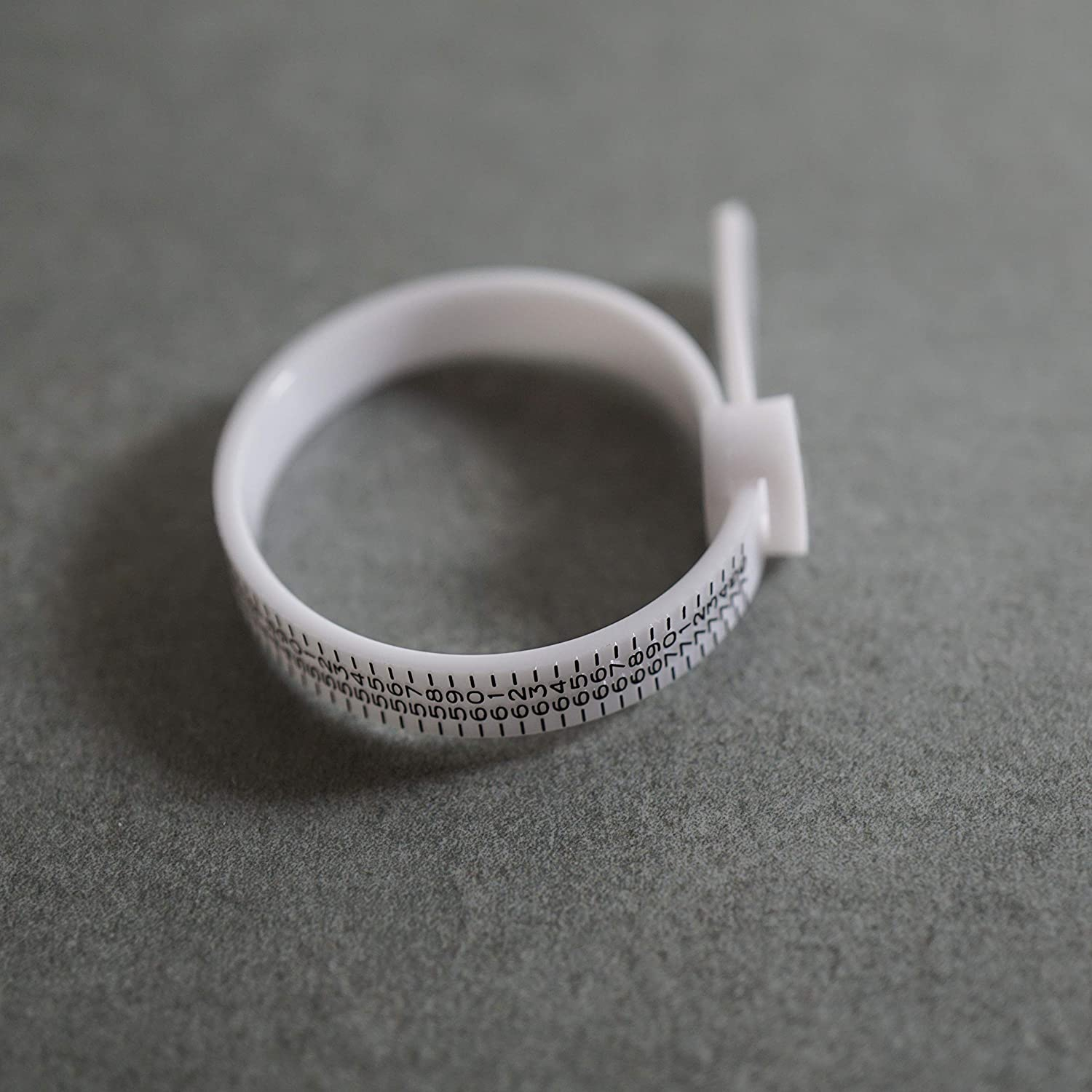 (Gr. 41-76) Fingerring Massband Kunststoff Ringgrössen Bestimmer