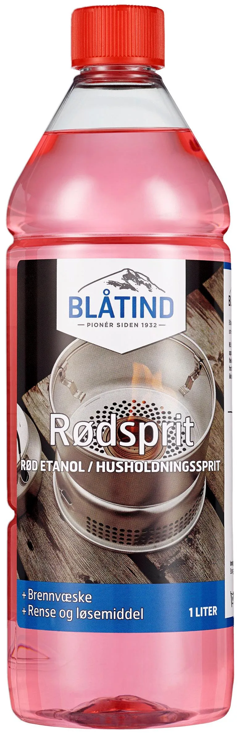 Blåtind Blåtind Rødsprit 1l Rødsprit Til Stormkjøkken Og Avfetting