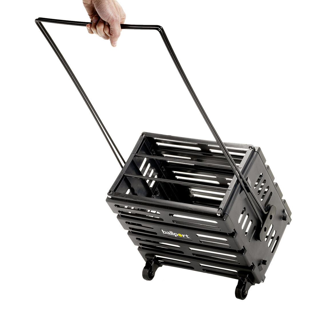 Tourna Ballport Deluxe Wheels 80er Panier À Balles - Noir