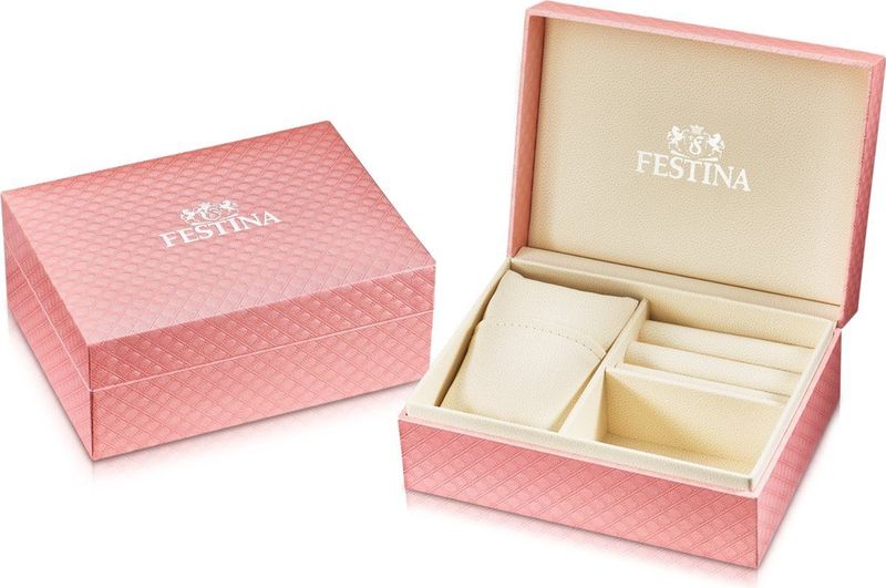 Festina F20682/2 - Polshorloge - Zilver - Roestvrijstaal - Leer