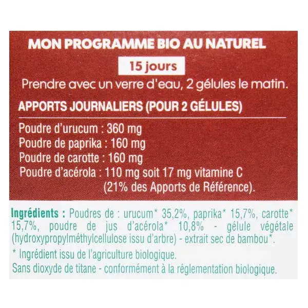 Biosens Autobronzeador Orgânico - 30 Cápsulas Vegetais