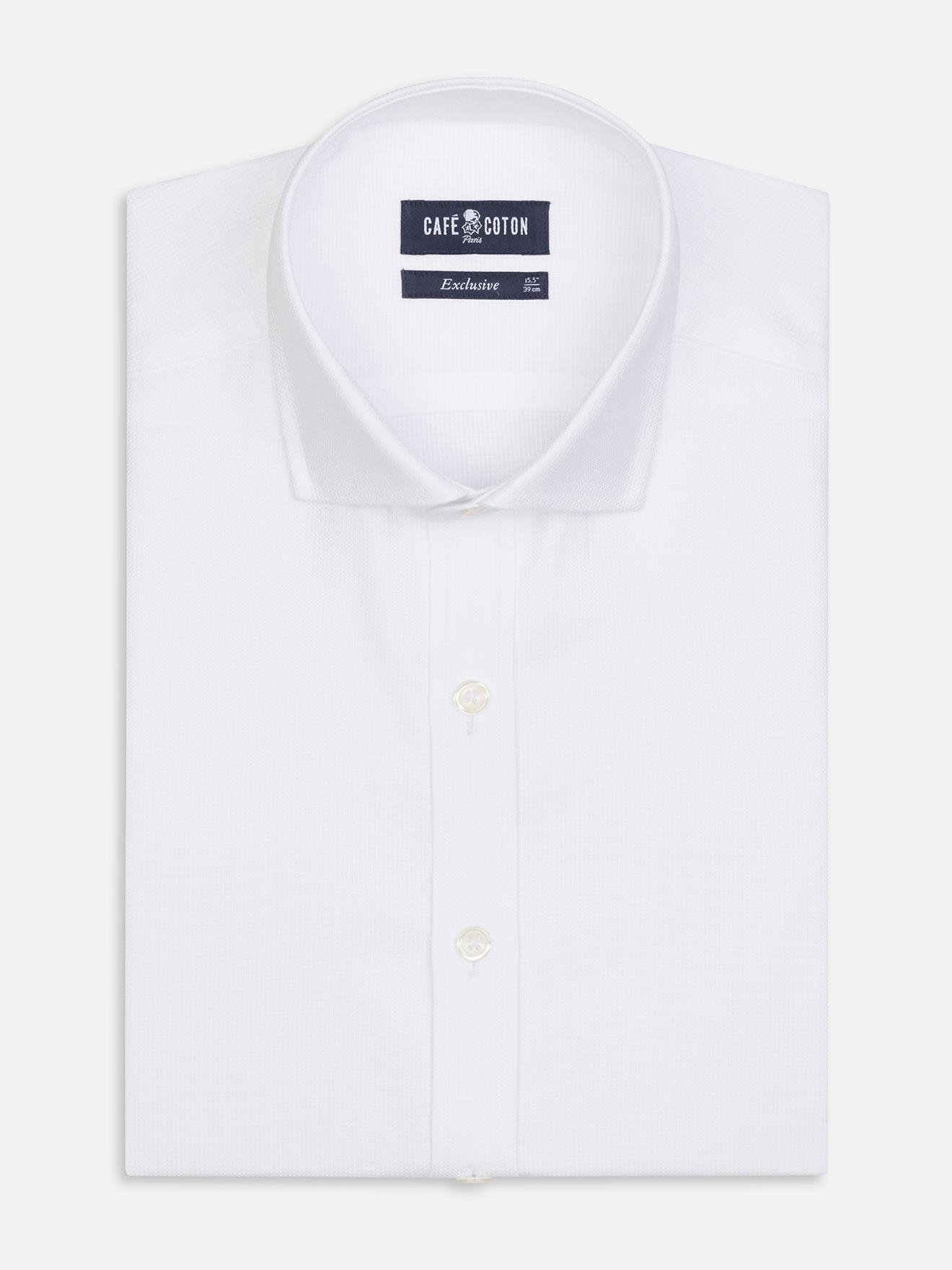 Chemise Paris texturée blanche