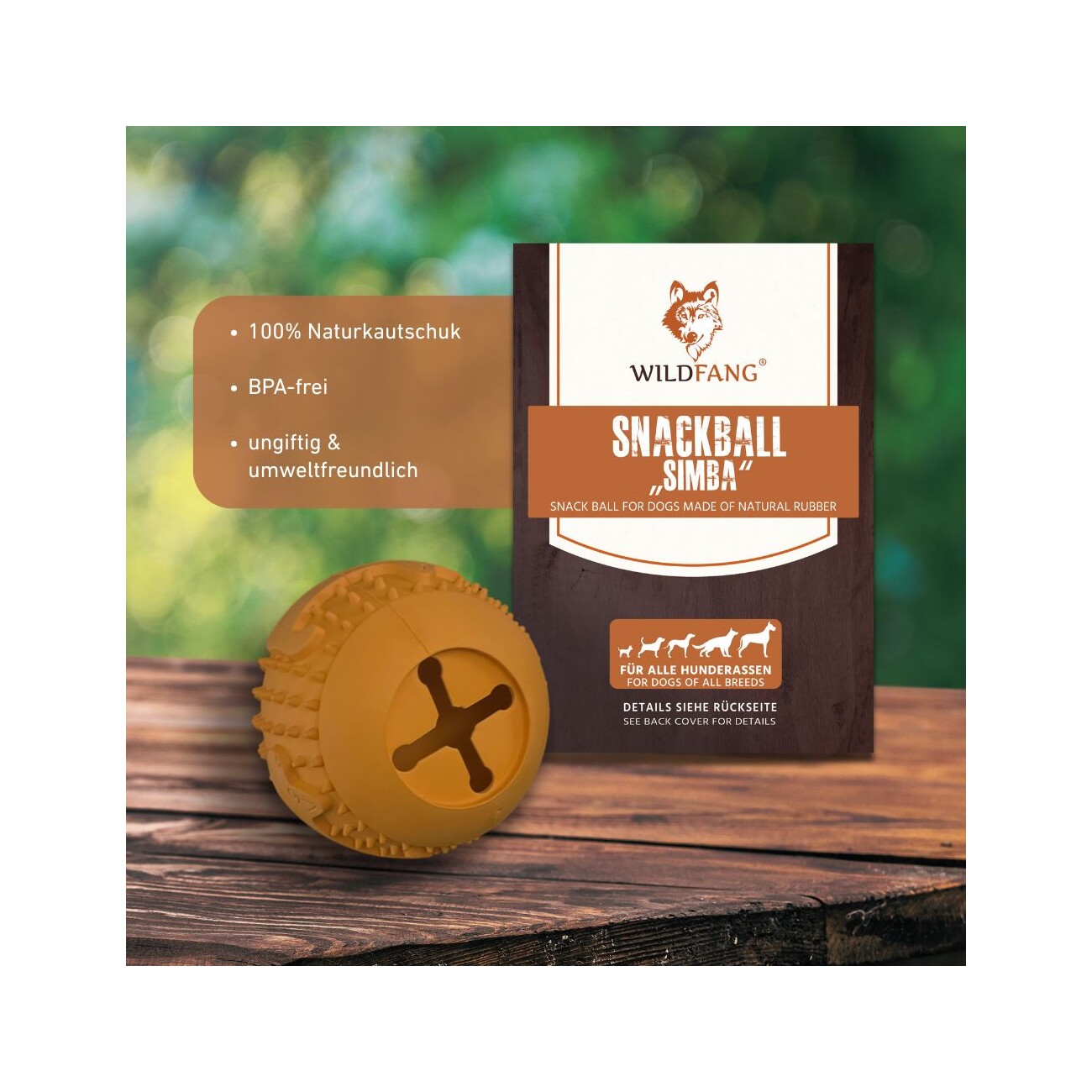 Wildfang Naturkautschuk Snackball - Snackball 