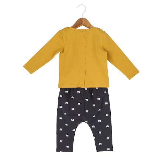 T-shirt + pantalon Safran et cie   Jaune/Gris        de               Marèse