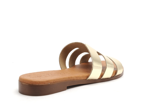 Eva frutos mules et sabots plats femme 9116 or