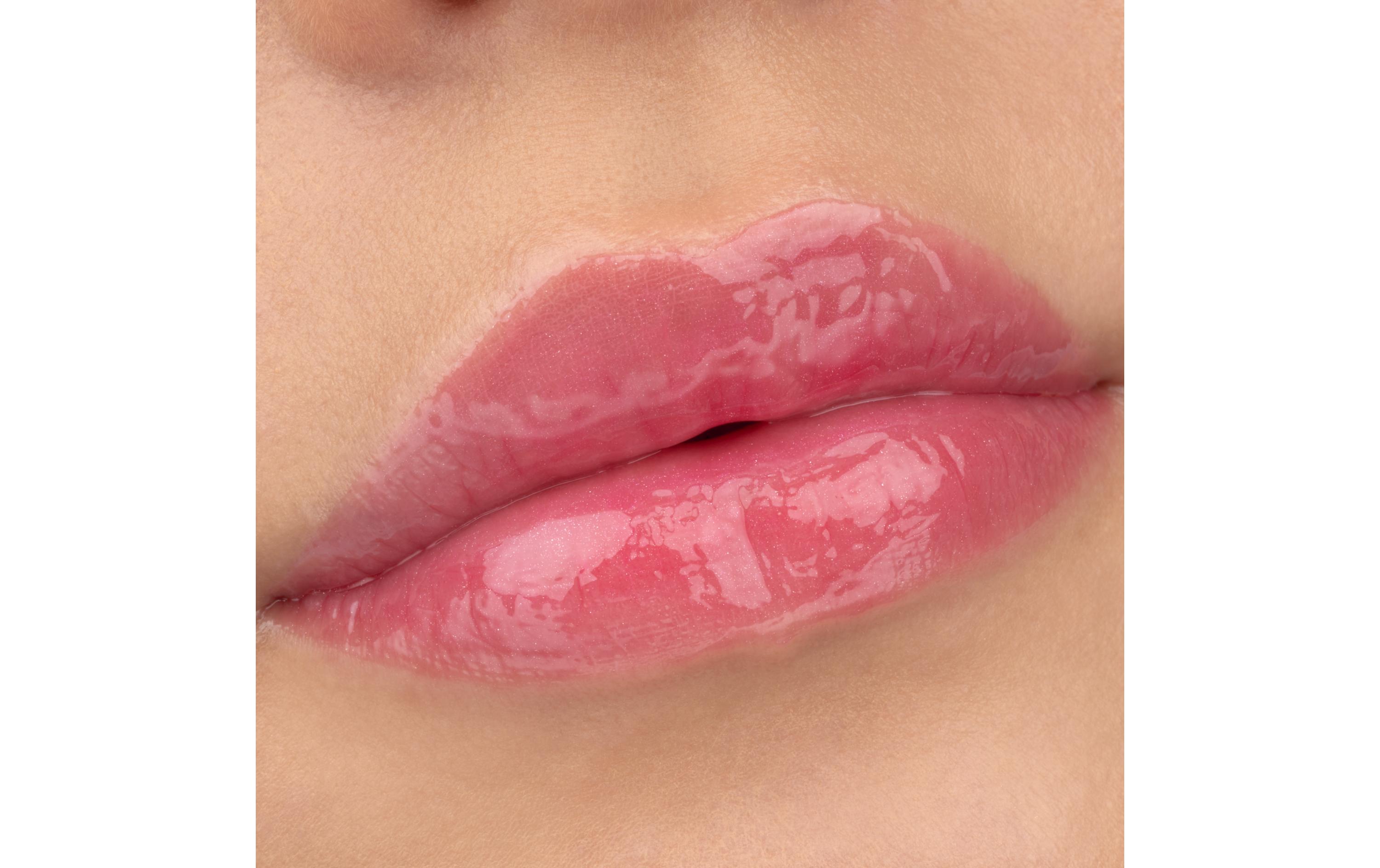 Lip Booster Juicy bomb shiny 104 Poppin' PomegranateLipgloss mit fruchtigem Duft und hochglänzendem Finish