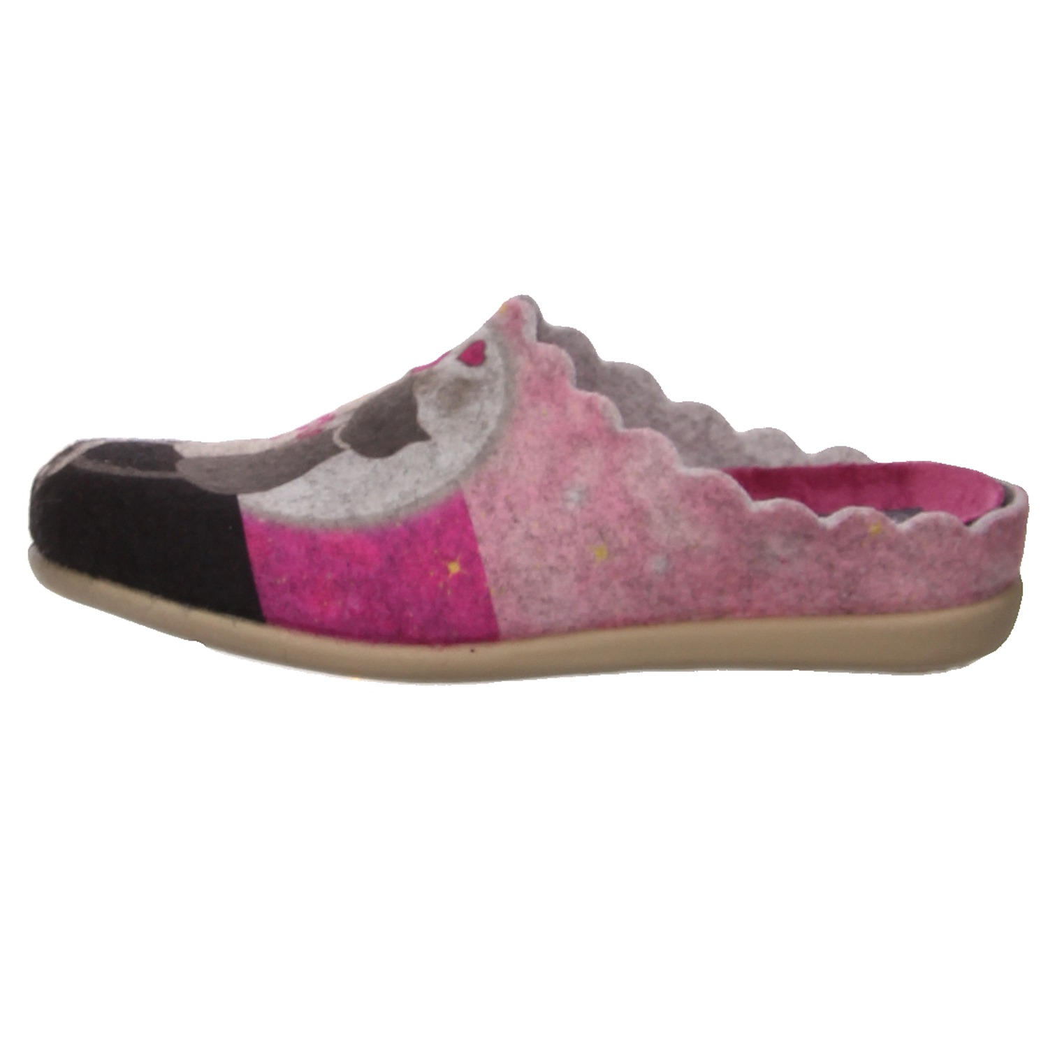 Becker Pantoffeln rosa grau
