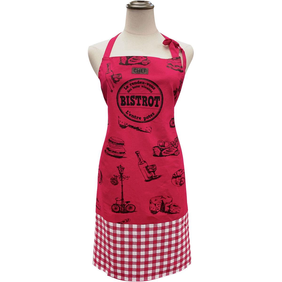 TABLIER CUISINE CHEF 65X80CM COTON BISTROT