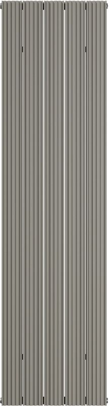 Vipera - Mares - Dubbele Handdoekradiator - Zijdegrijs - 47 x 180 cm - Centrale Verwarming - 1821W