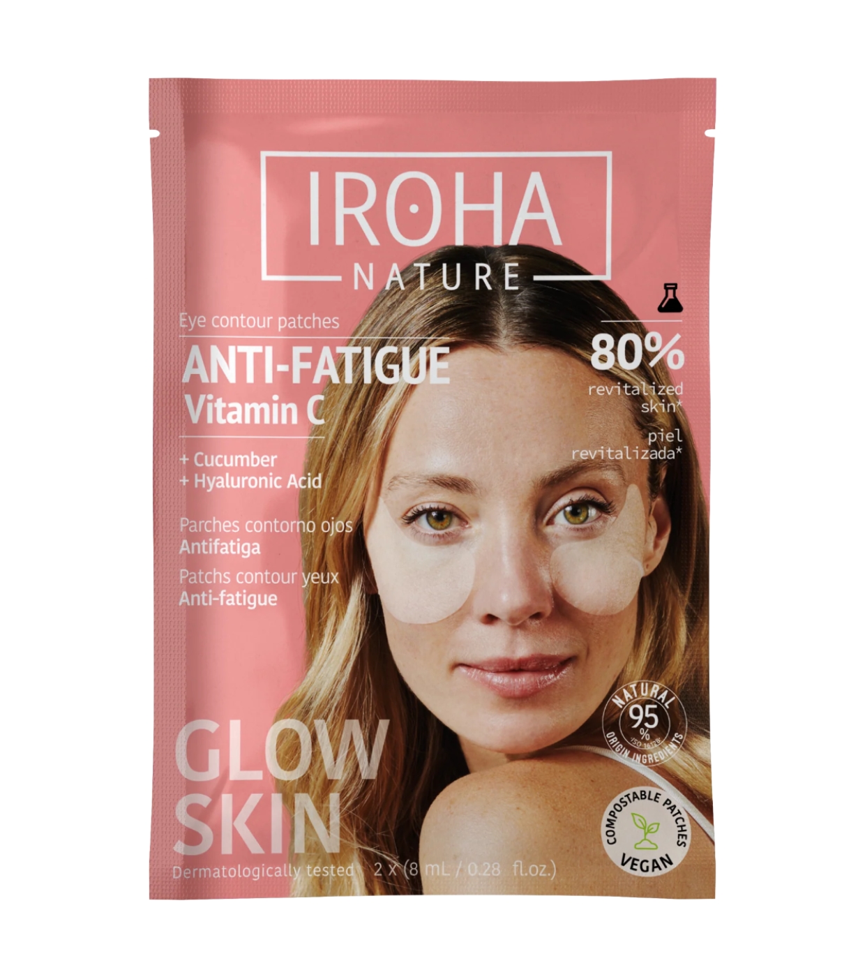 Iroha Nature - Patches anti-fadiga e clareadores - Vitamina c, pepino e ácido hialurônico