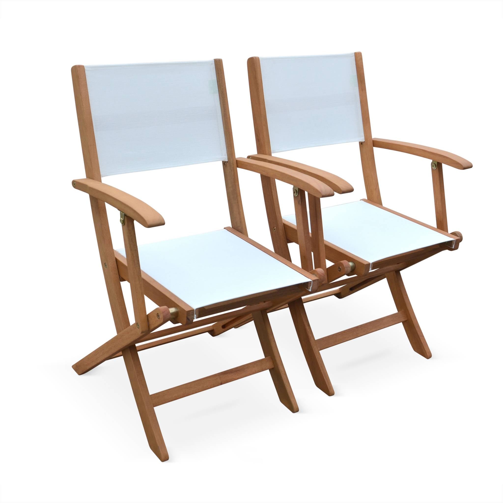 sweeek - Uitschuifbare houten tuintafel, 10 stoelen