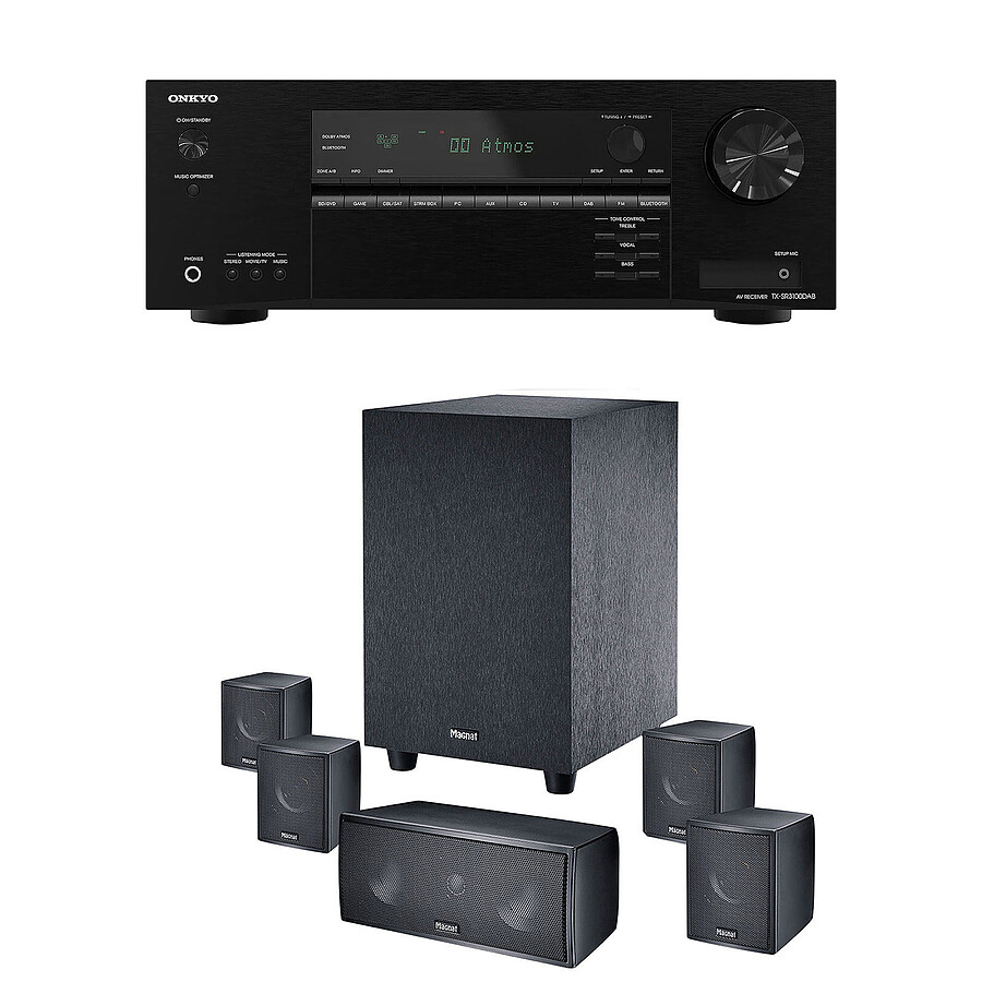 Onkyo TX-SR3100DAB Noir + Magnat Cinema Star 5.1