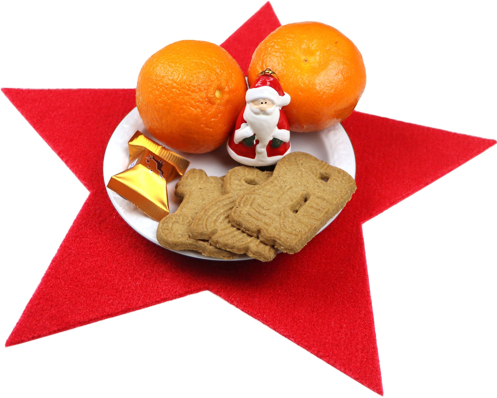 Primaflor-Ideen in Textil Platzset »Stern, Weihnachtsdeko rot« auch ideal als Untersetzer oder Dekoration, Grösse 29,5 cm
