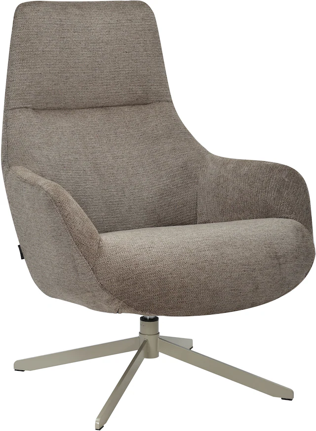 GOODproduct Drehsessel »CLARINDA moderner Ohrensessel drehbar, TV-Sessel, Relaxsessel« 360-Grad drehbar, robustes Metallgestell,