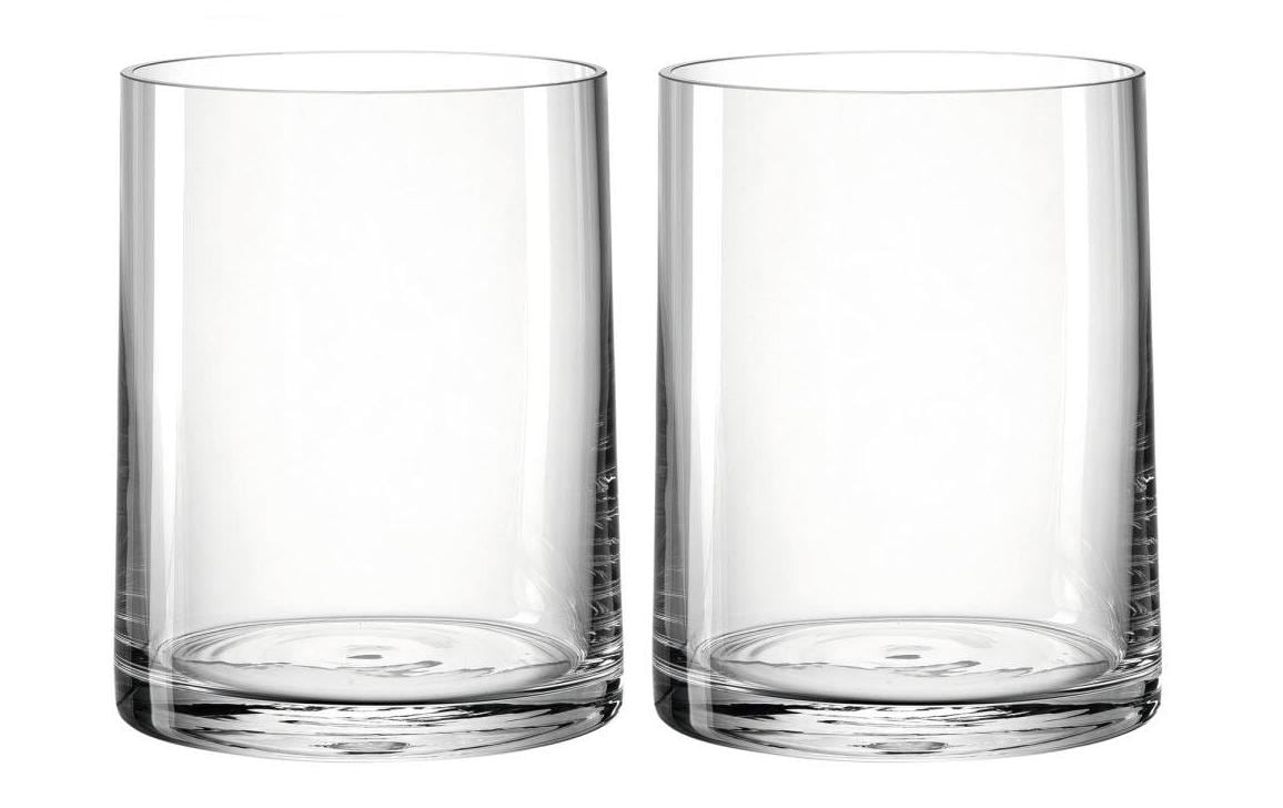 Vase Novara 19 cm 2 Stück, TransparentVase aus Kalk-Natron-Glas, Transparent