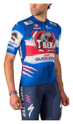 Maillot Manches Courtes Castelli Competizione 3 Soudal Quick-Step Vuelta 2024 Bleu