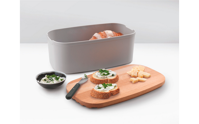 Metaltex Bready Brotkasten mit 2-in-1 Deckel / Brotschneidebrett
