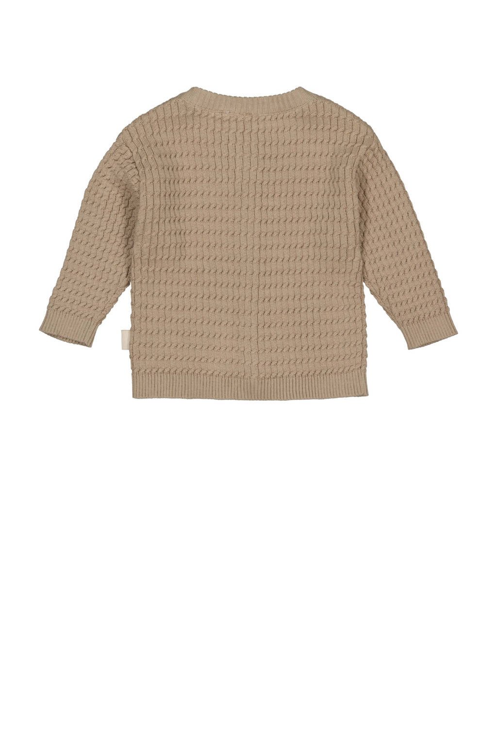 LEVV vest bruin gebreid