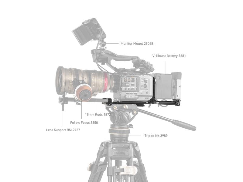 Smallrig Digitalkamera-Akku V-Mount Akku-Montageplatten-Kit Montageplatten-Kit für Filmkameras