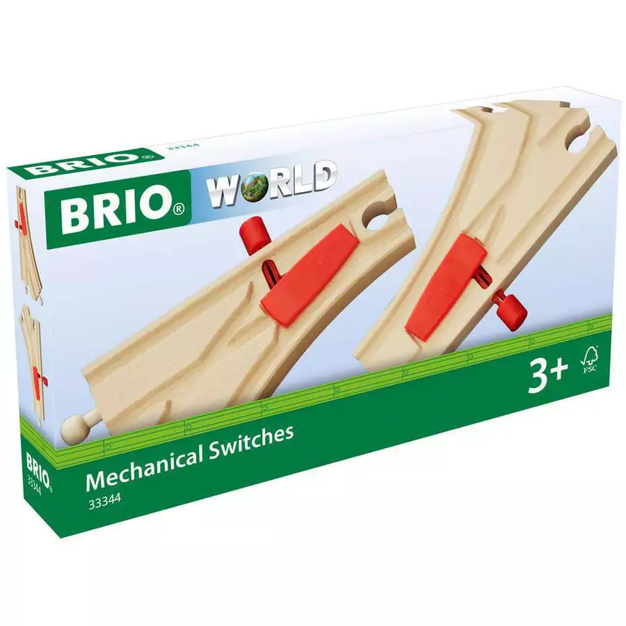 Brio Mech. Weichenpaar (L1M1) bunt