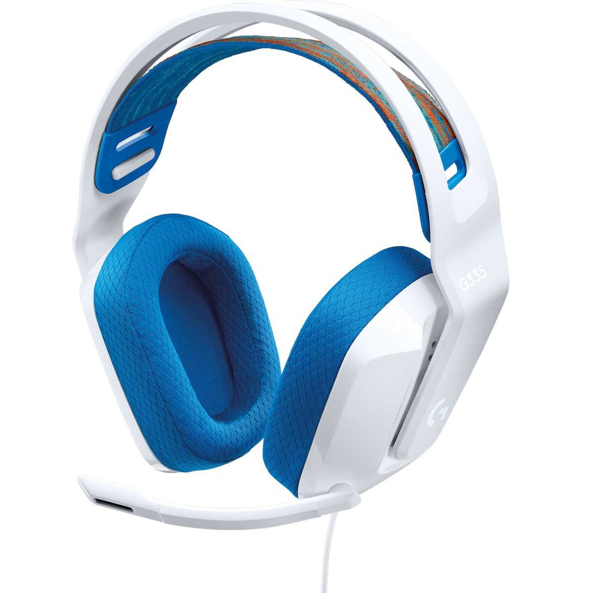 Logitech G335 gaming headset (hvit)