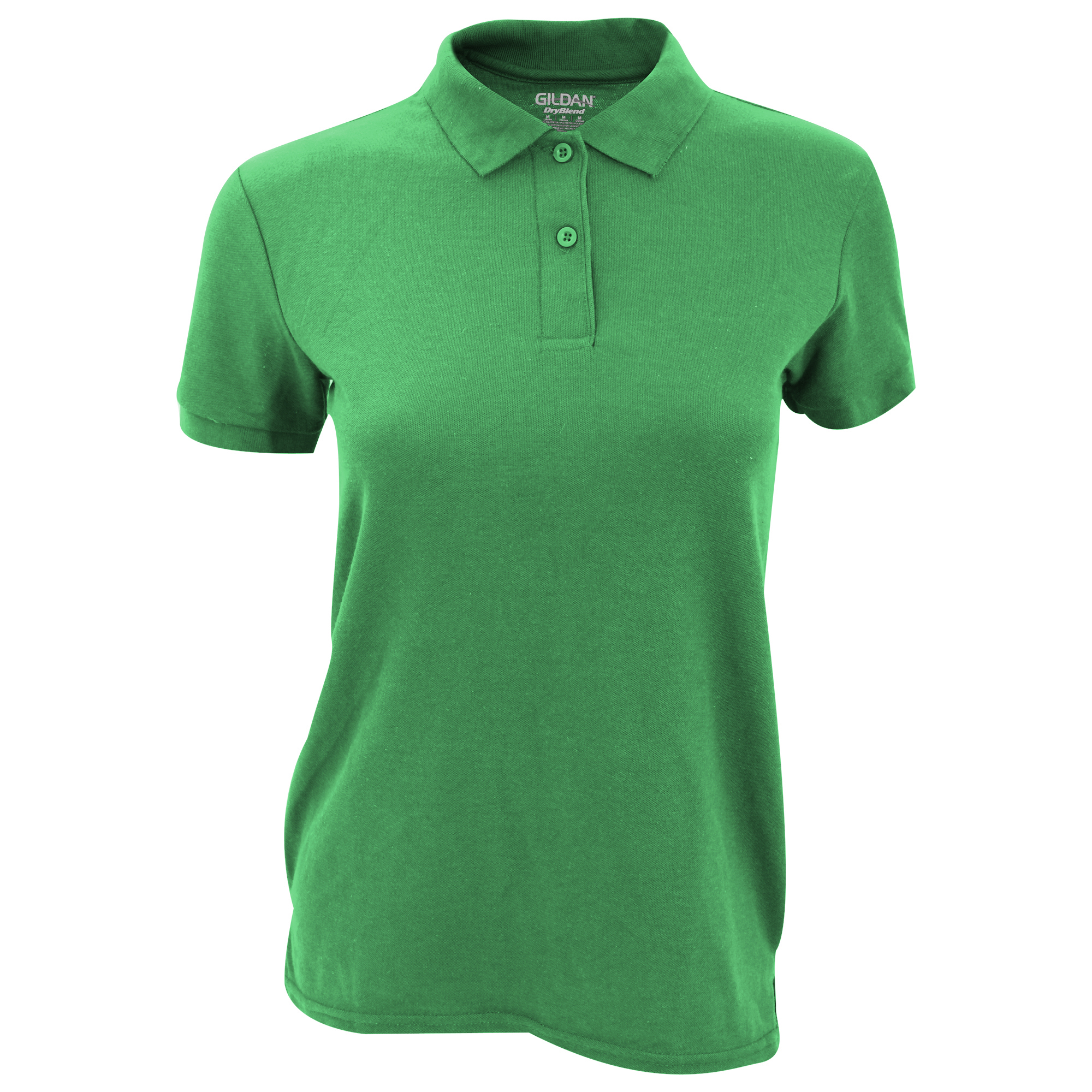 Camisa polo de manga curta Gildan de secagem rápida com tecido piqué duplo