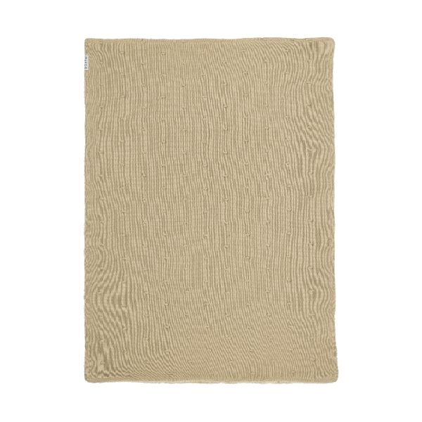 Meyco Mini Knots Fleece Wiegdeken 75 x 100 cm Sand
