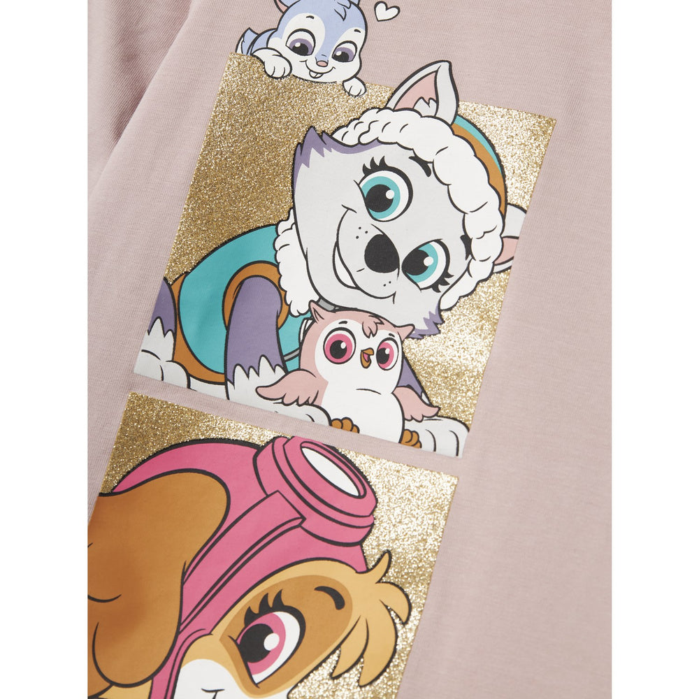 Køb Name It Burnished Lilac Nmfjoana Paw Ls Top Box Noos Cplg
